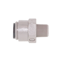 Gray Acetal Male Connector 3/8 x 1/4 BSPP