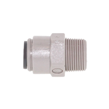 Gray Acetal Male Connector 3/8 x 3/8 BSPP 