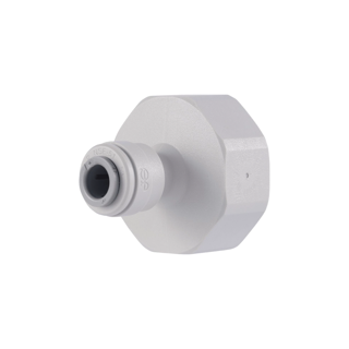 Gray Acetal Faucet Connector 1/4 x 3/4 BSP