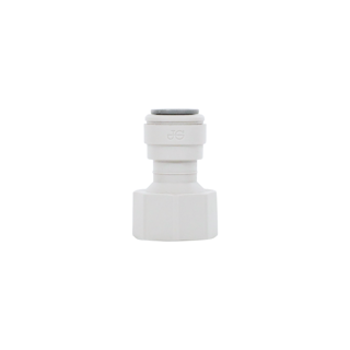 Gray Acetal Female Connector 3/8 x 1/2 BSPP (Cone End)