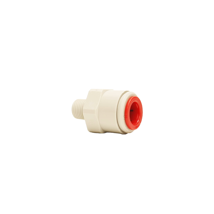 JG 3/8 x 1/8 nptf male connector red acetyl collet