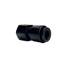 Black Acetal Female Connector 8mm x 1/4" BSPP